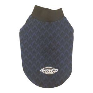 JLCP.CHN Navy Blue/Black Argyle Pullover Dog Shirt - XS